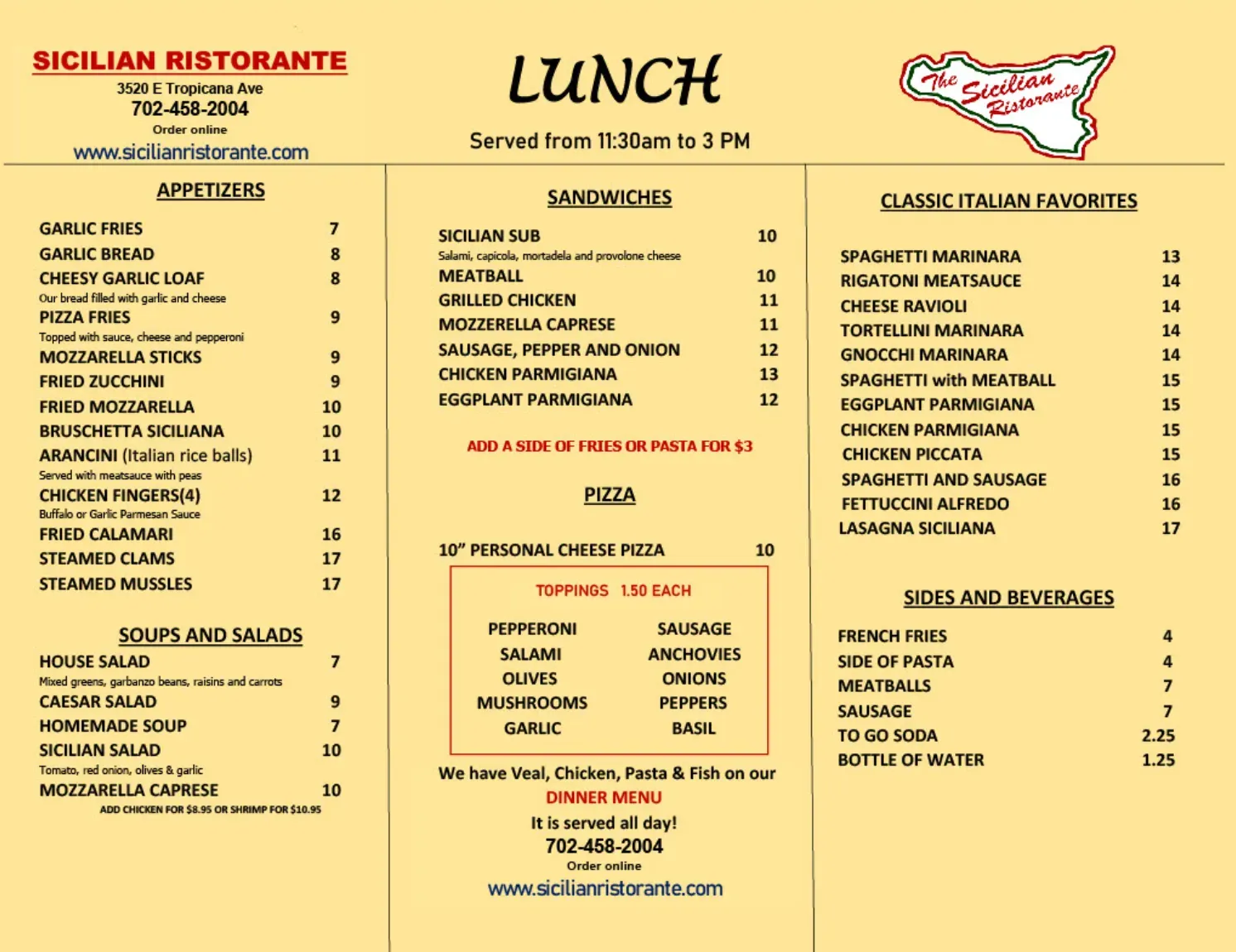 Menu 3