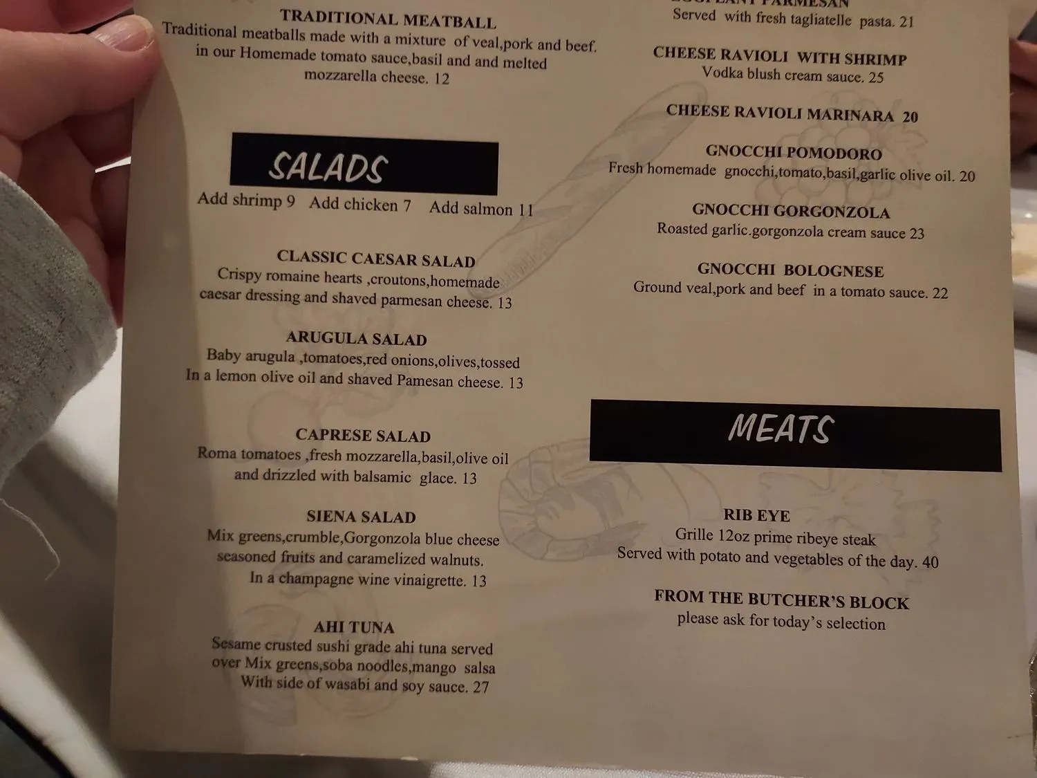 Menu 1