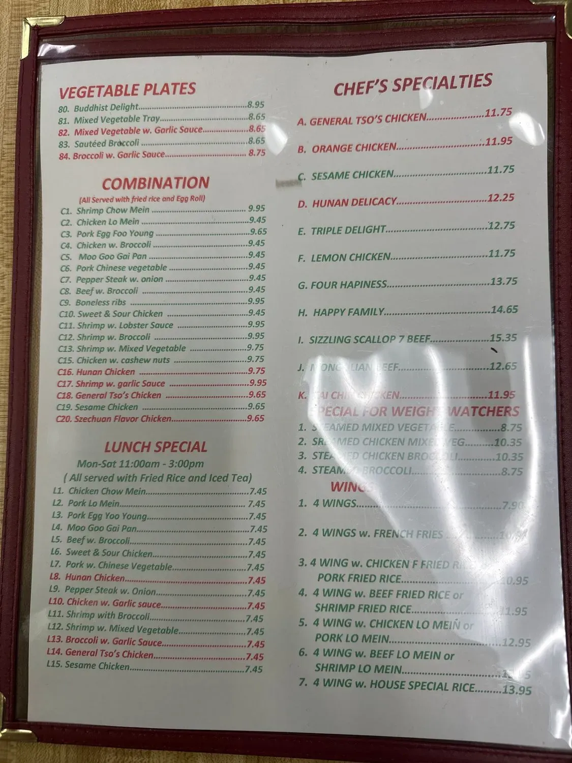 Menu 5