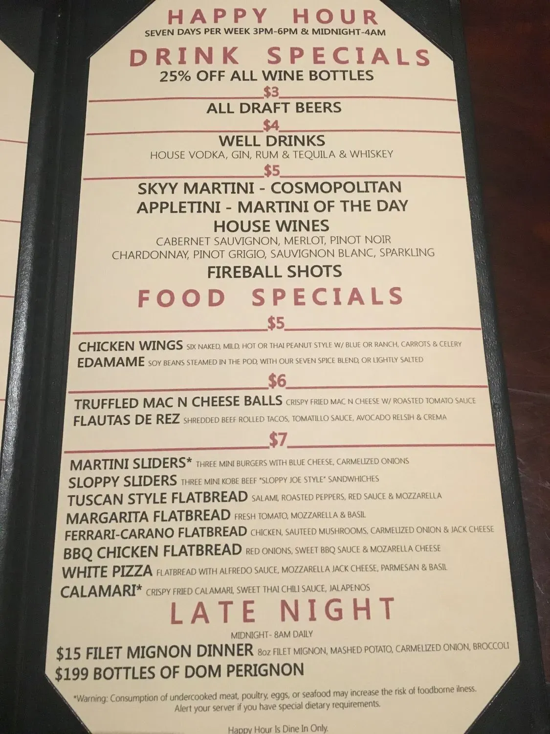 Menu 5