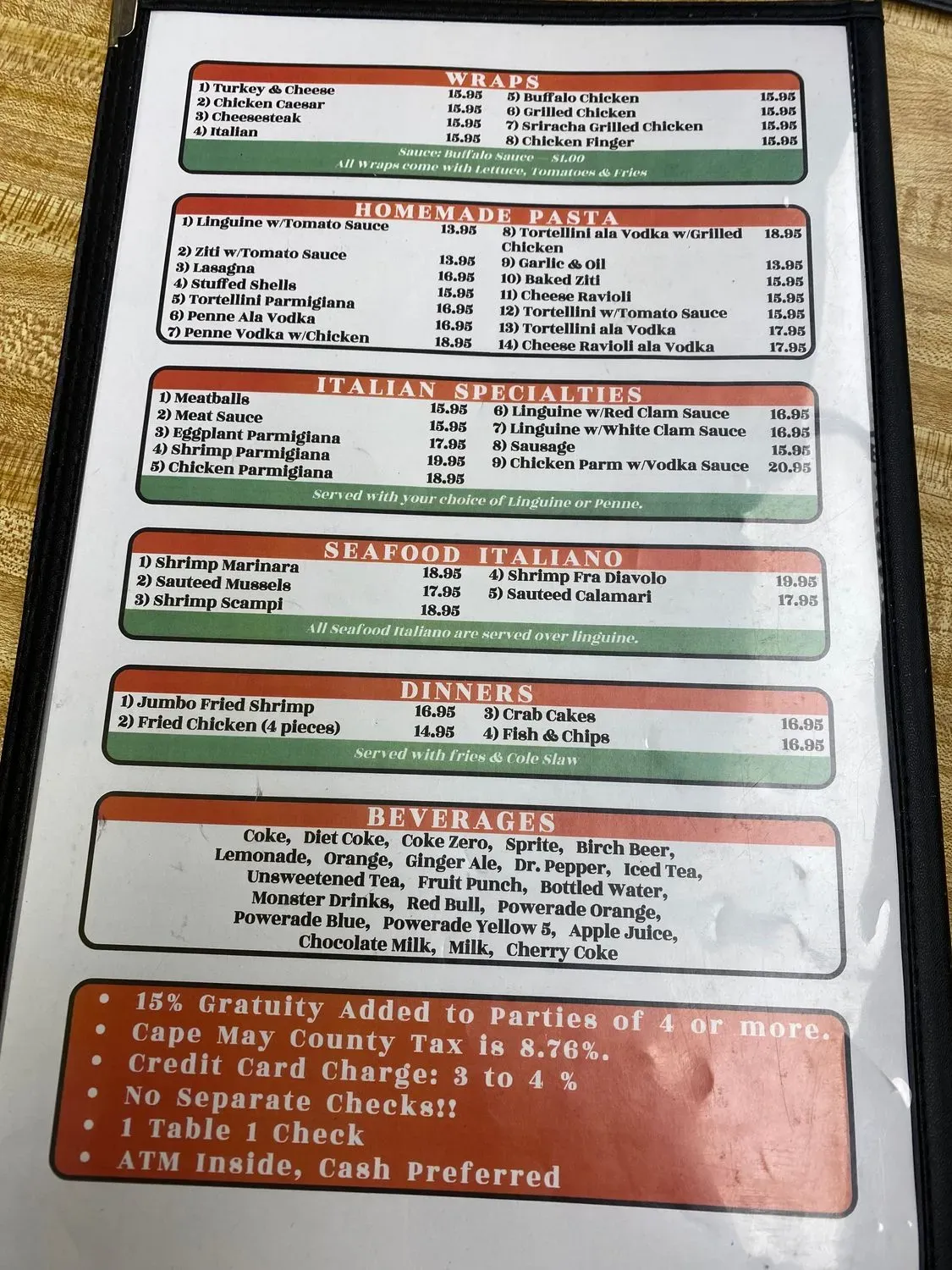 Menu 1