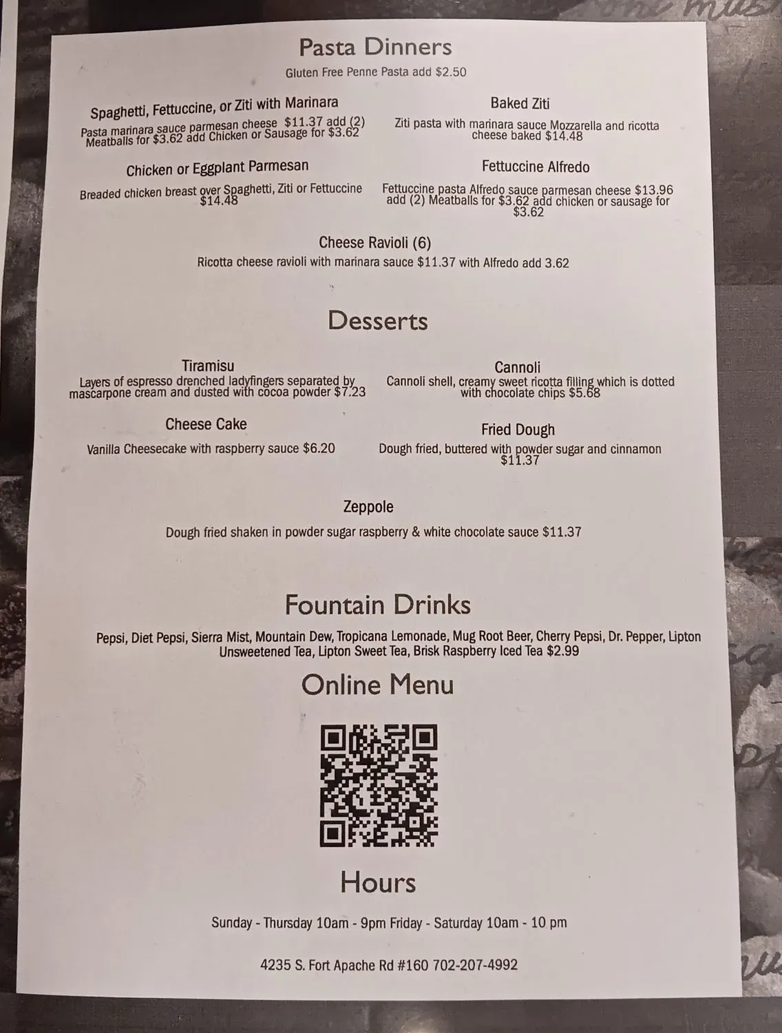 Menu 2