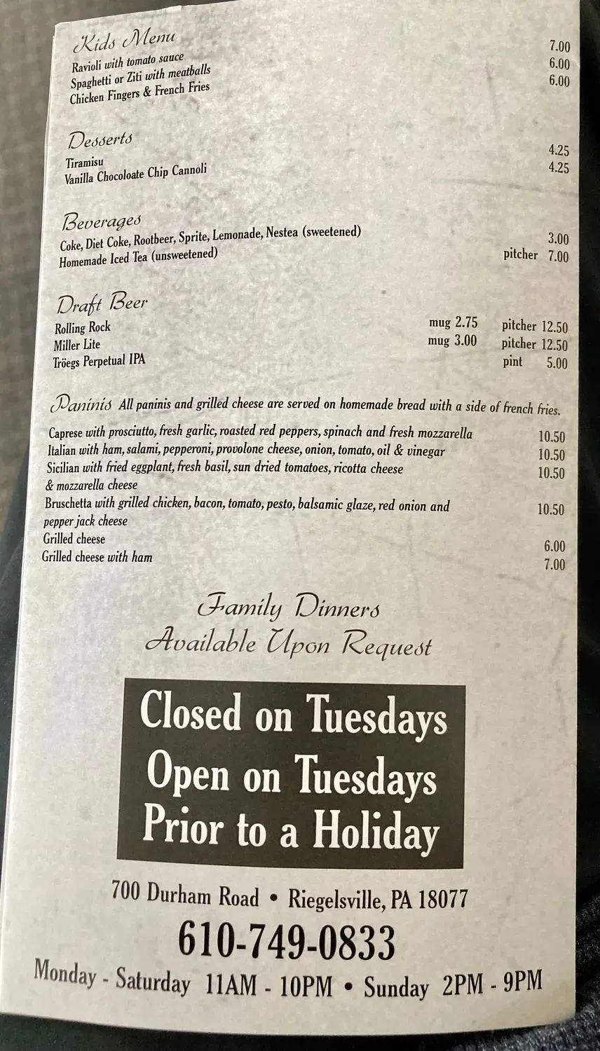 Menu 1