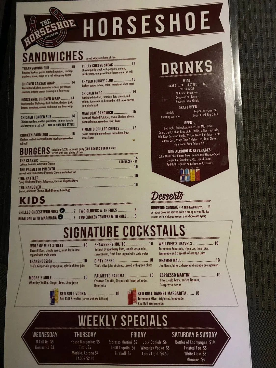 Menu 2