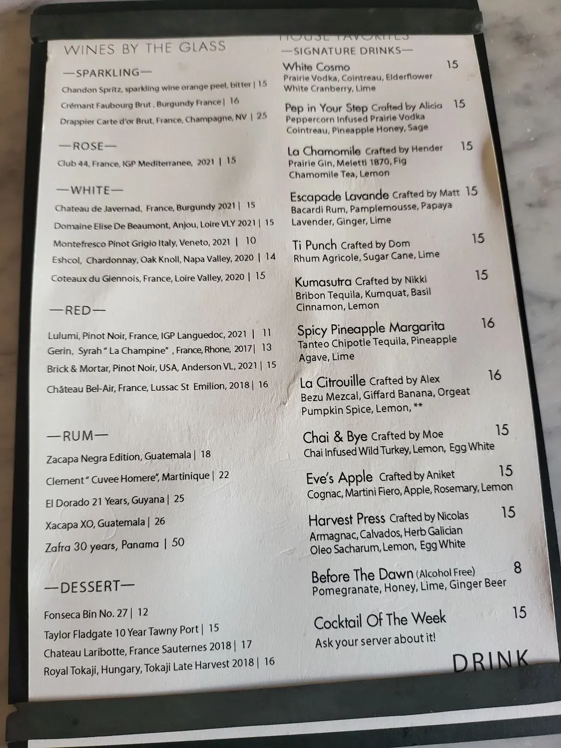 Menu 4