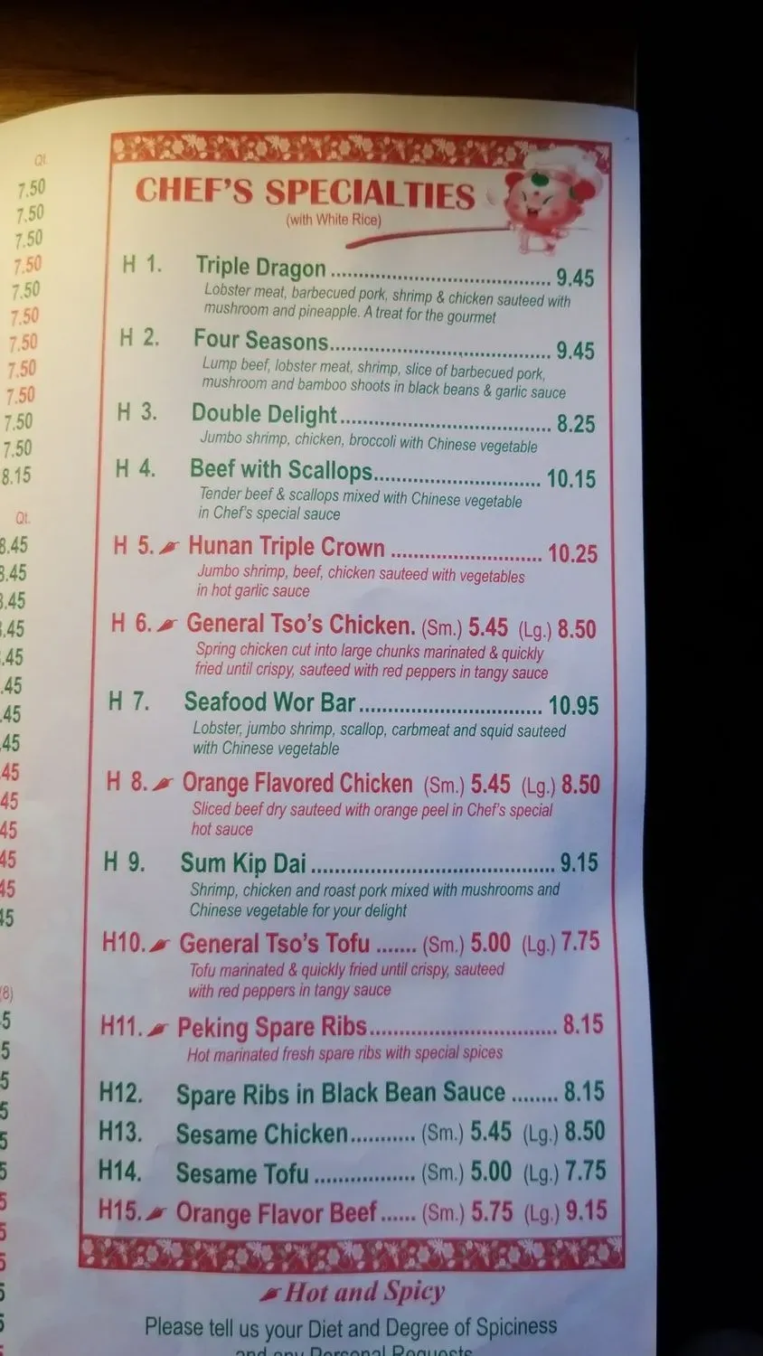 Menu 5