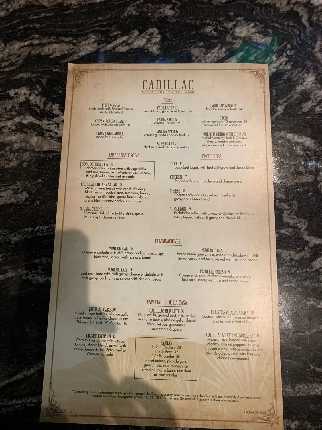 Menu 5