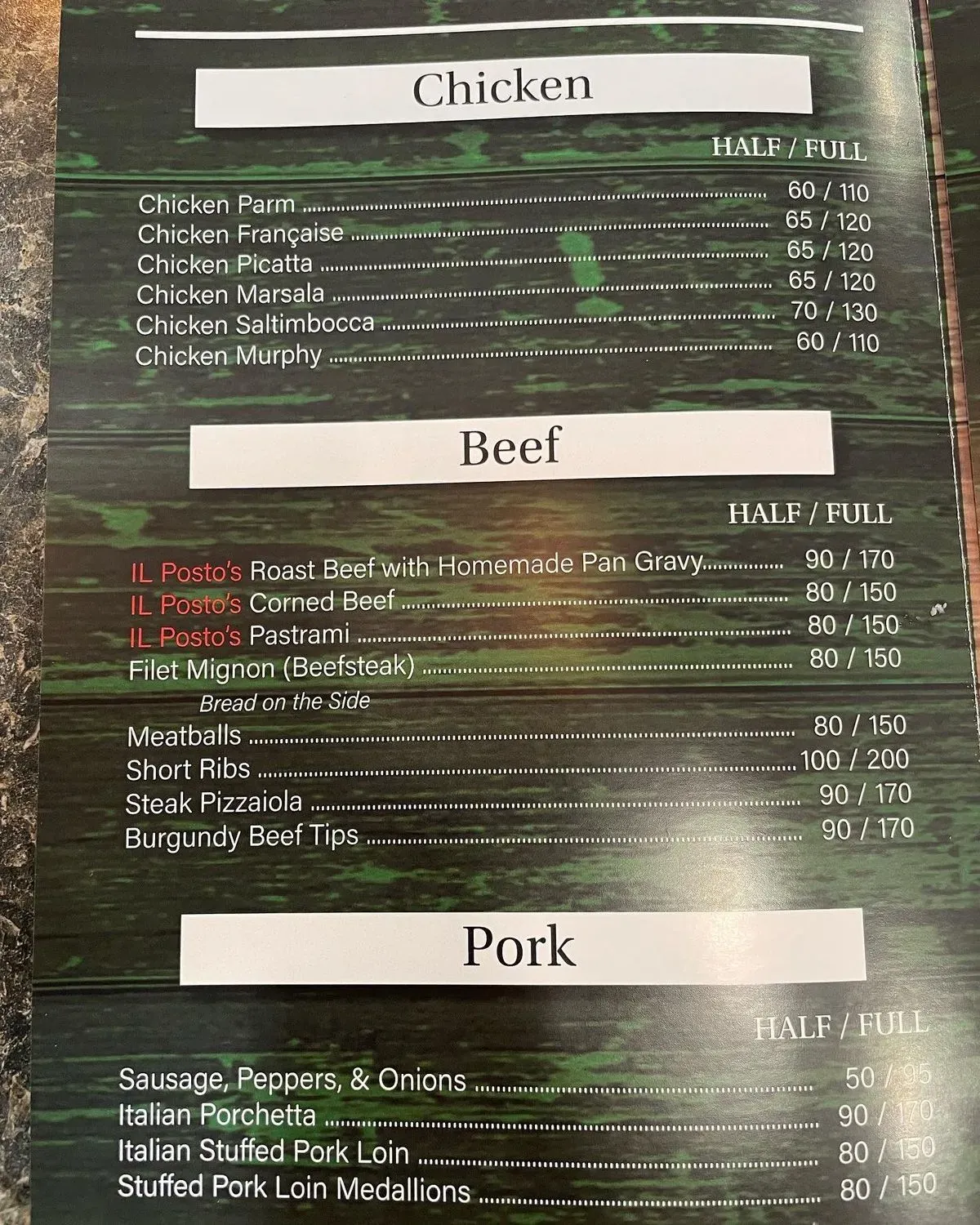 Menu 4