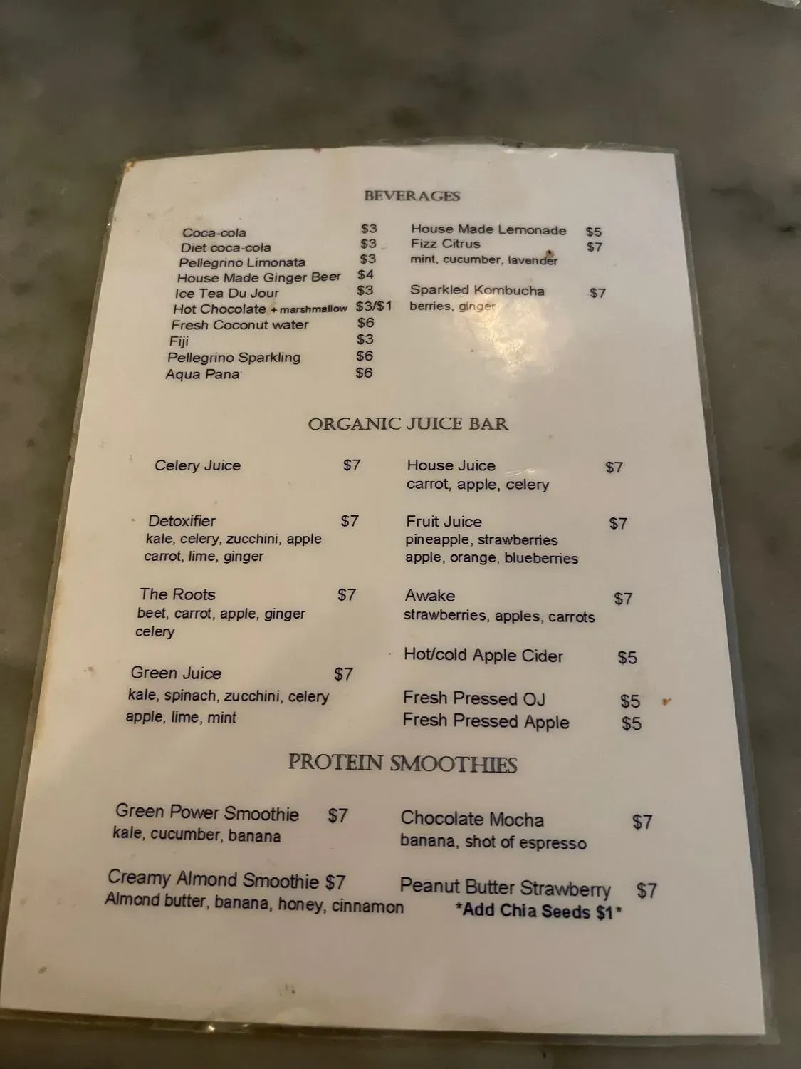 Menu 5