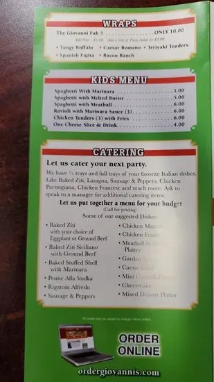 Menu 2