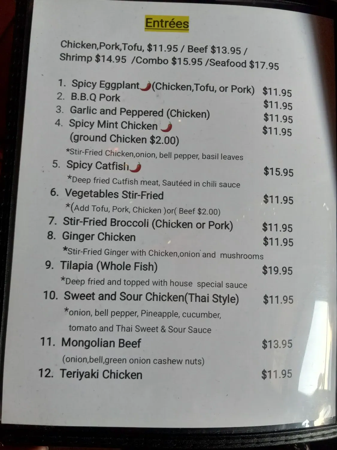 Menu 5