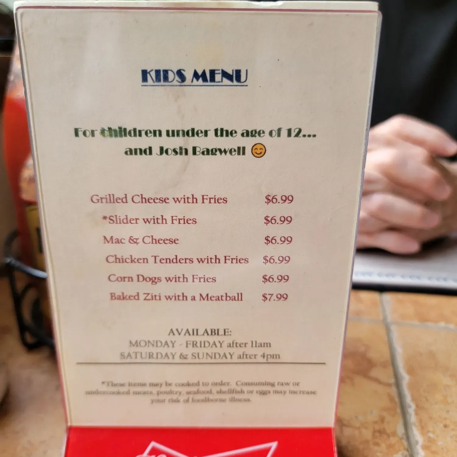 Menu 4