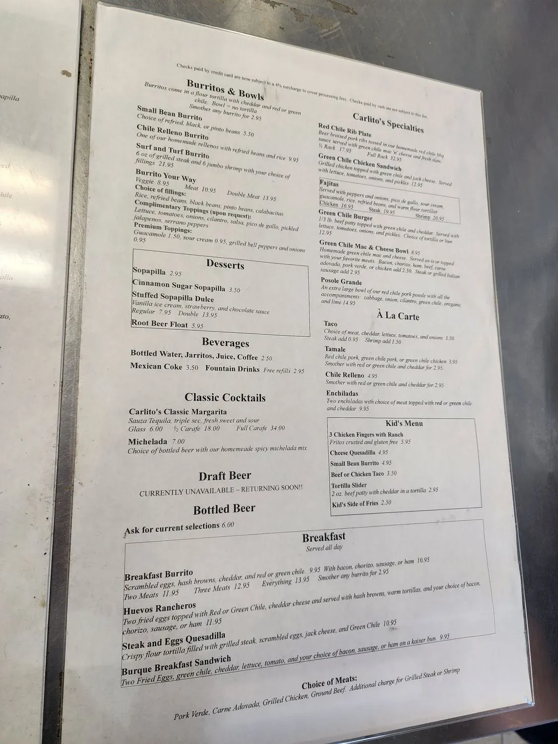 Menu 2