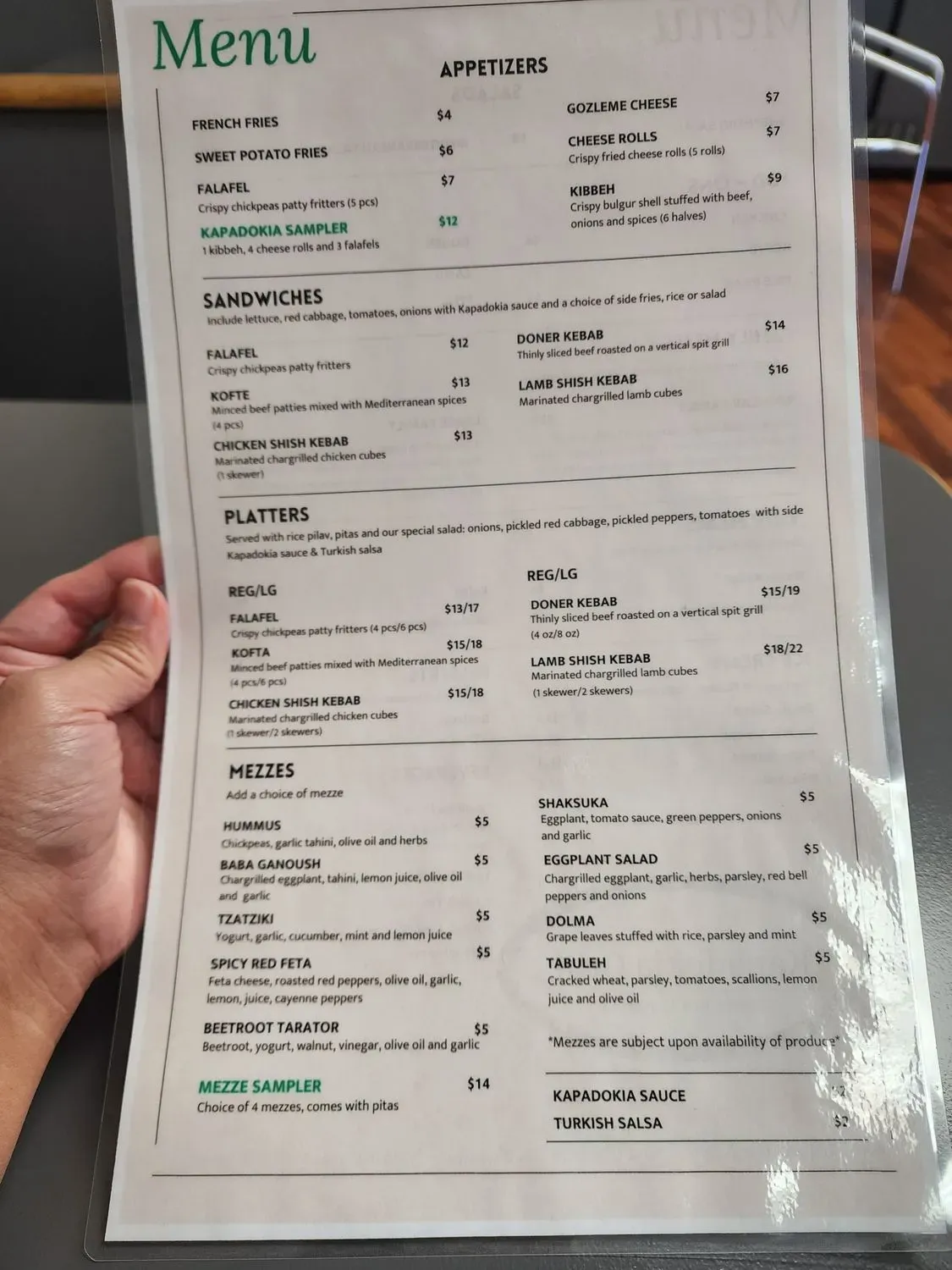 Menu 5