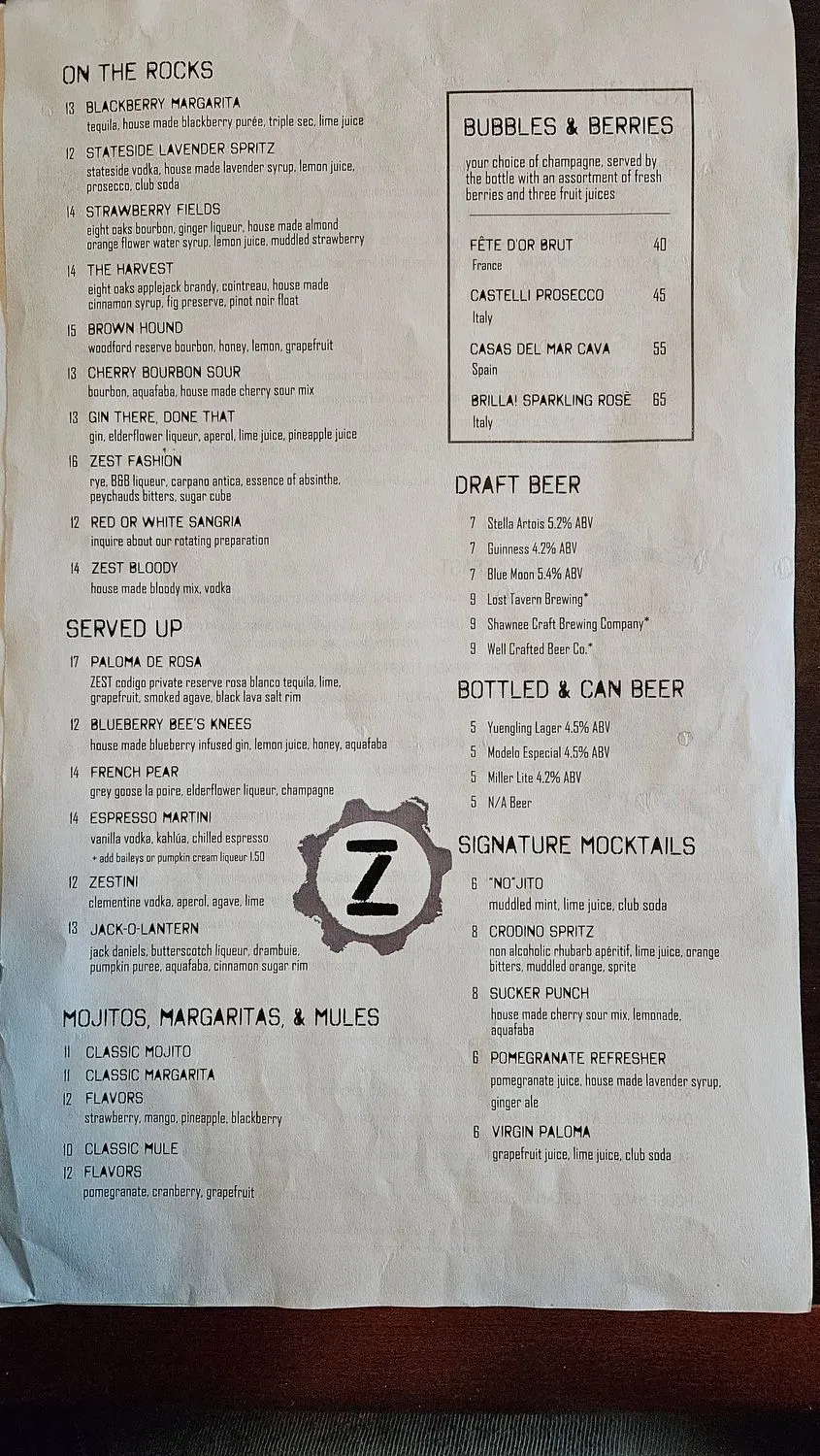 Menu 2