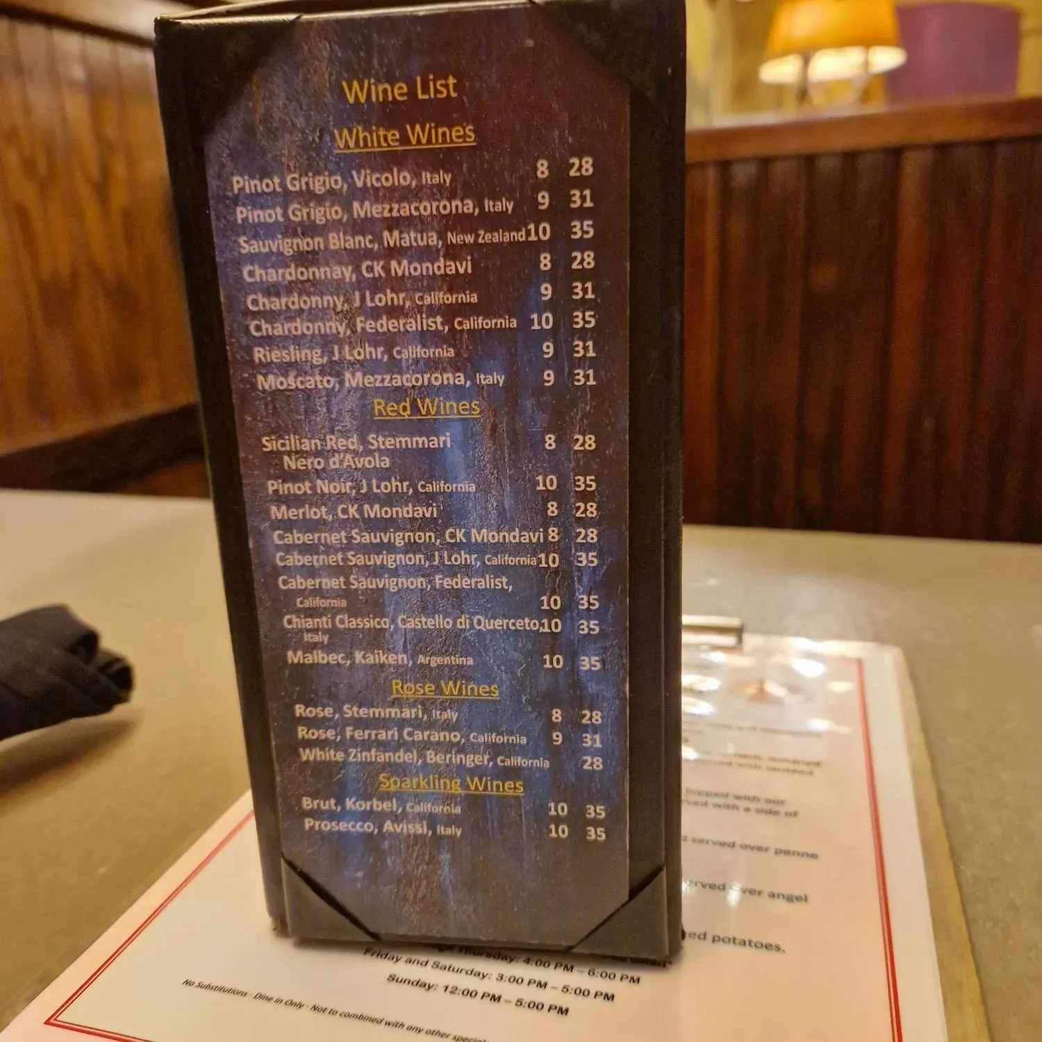 Menu 4