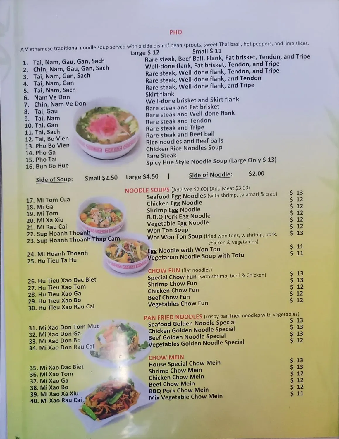 Menu 5