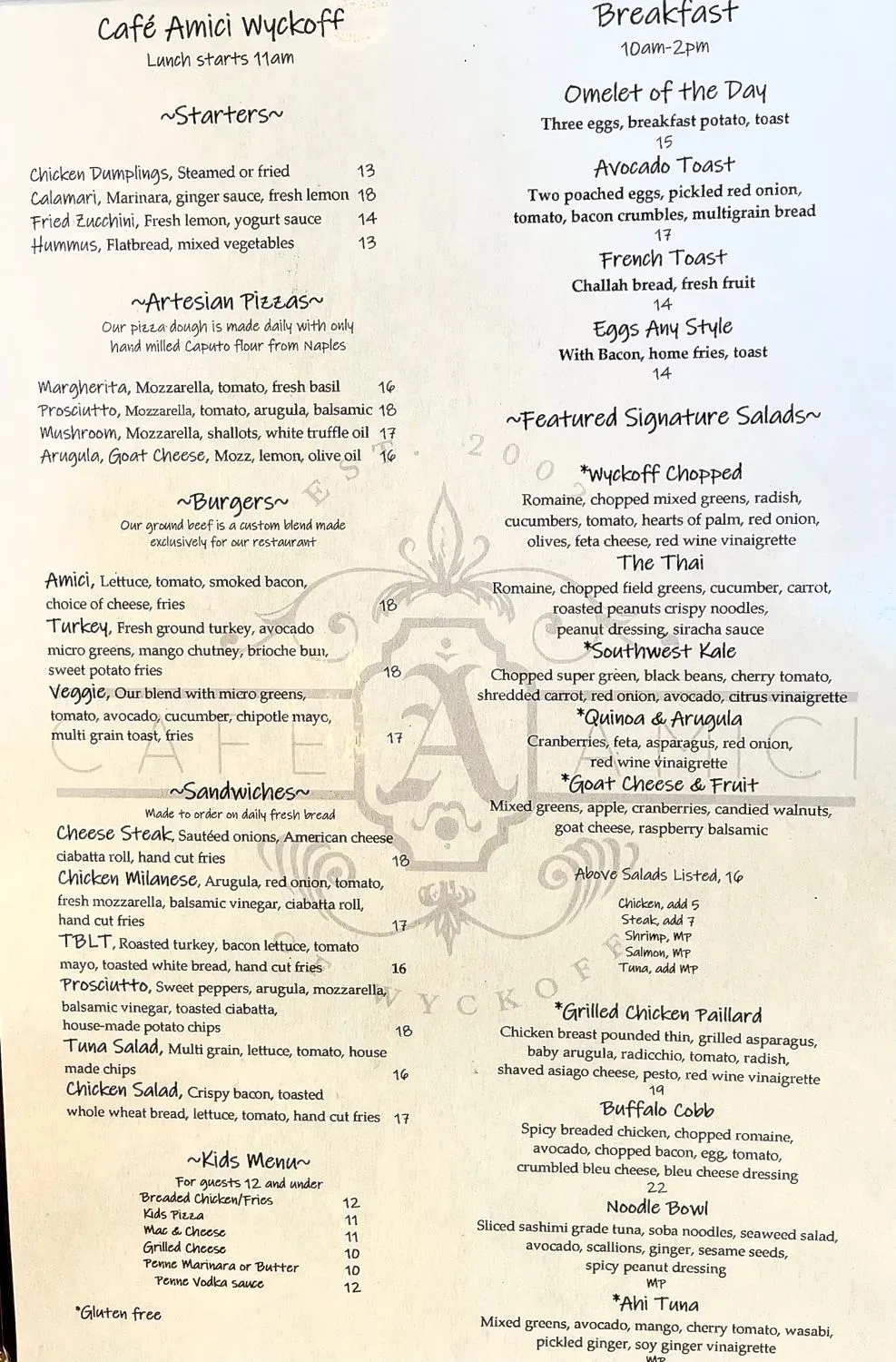 Menu 2