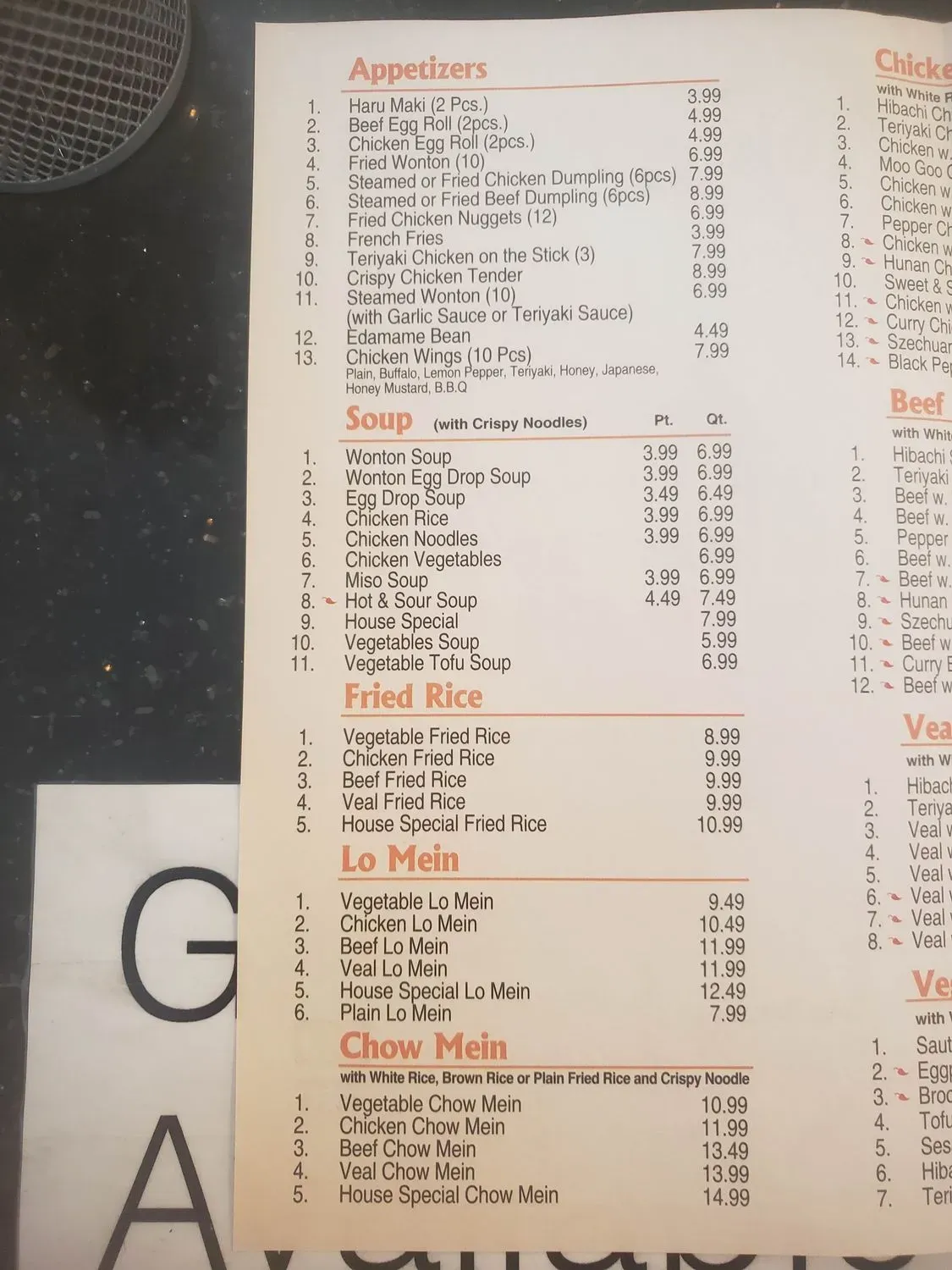 Menu 2