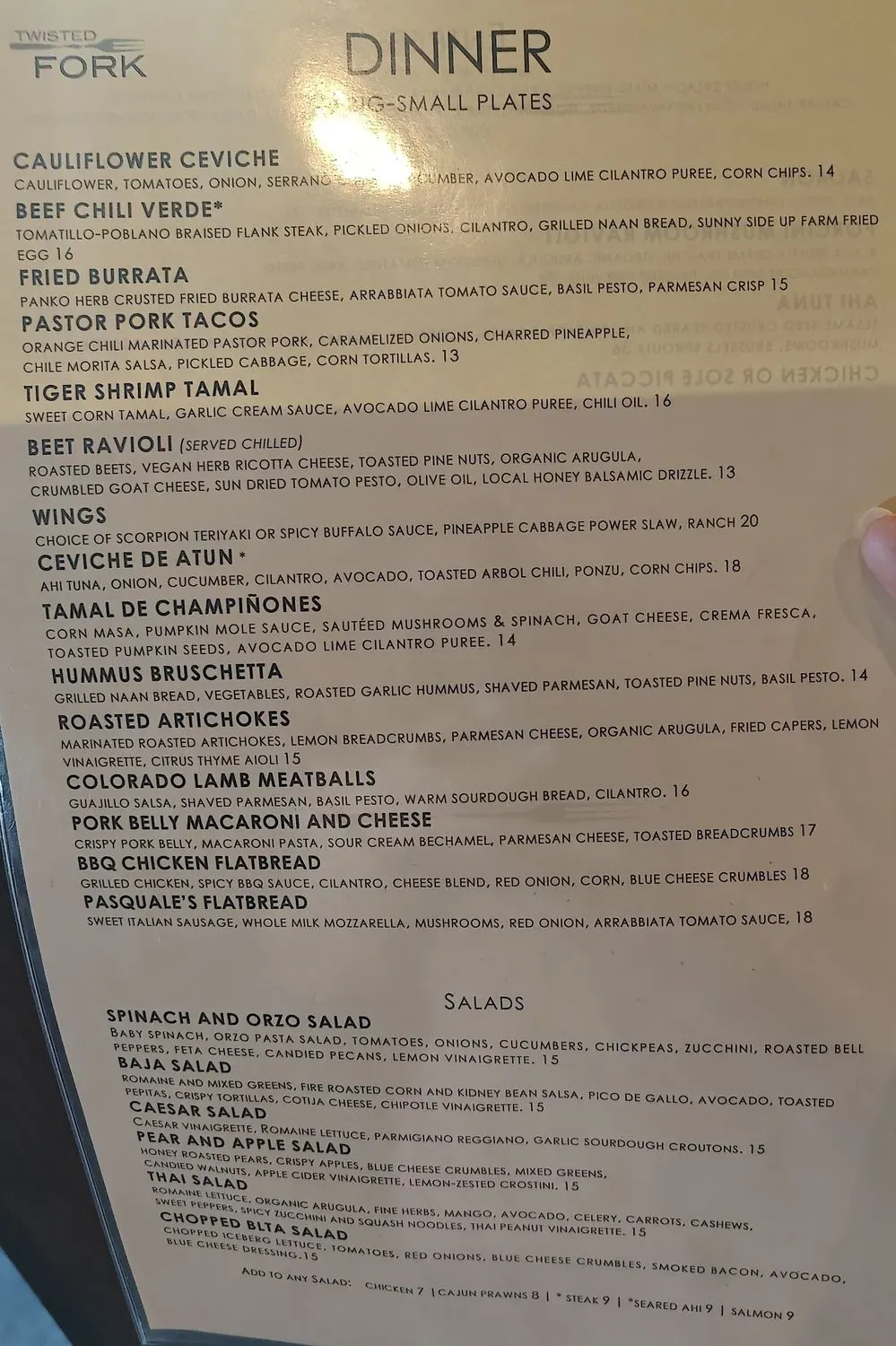 Menu 5