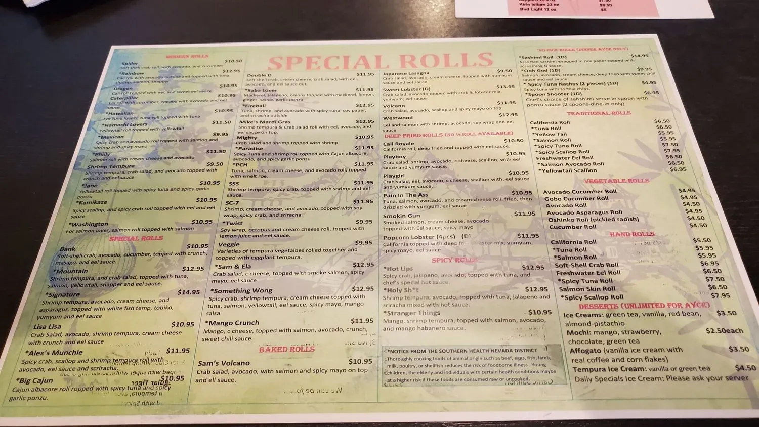 Menu 4