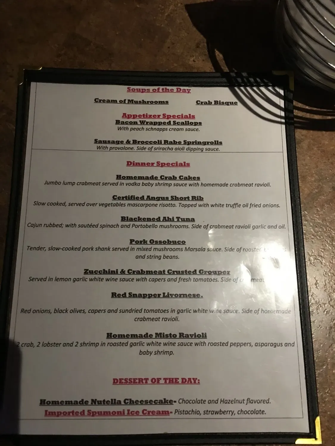 Menu 4