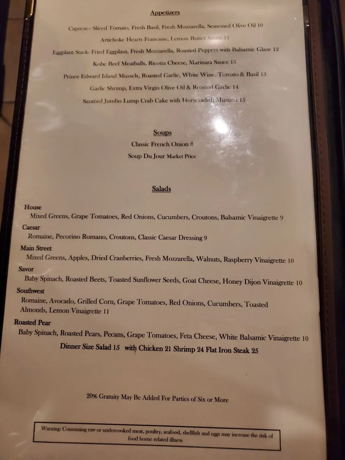 Menu 5