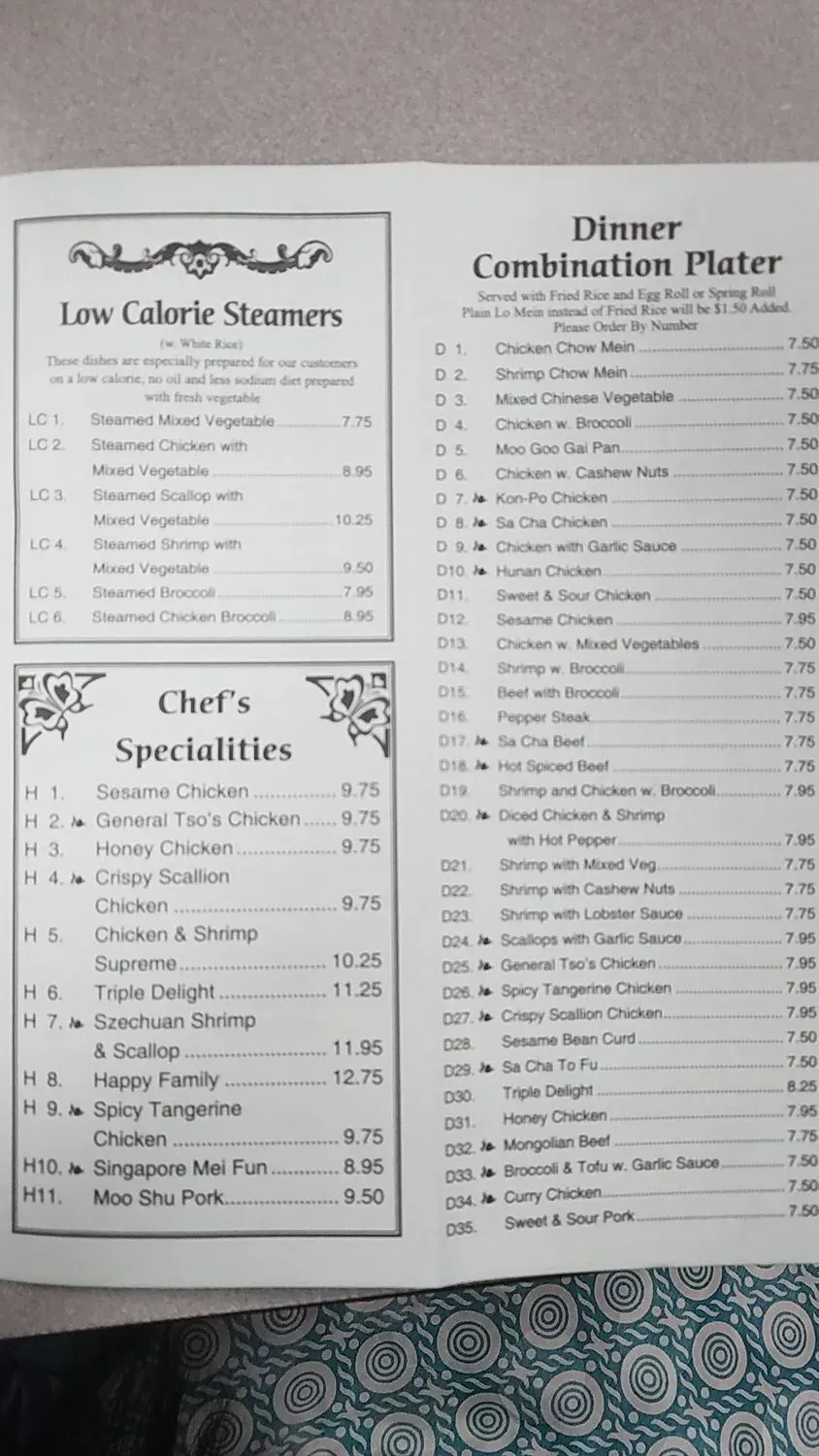 Menu 1