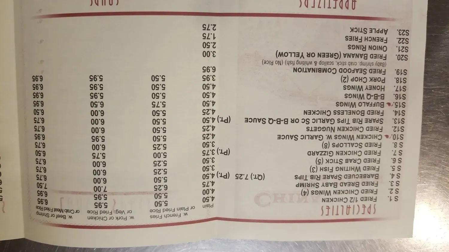 Menu 2