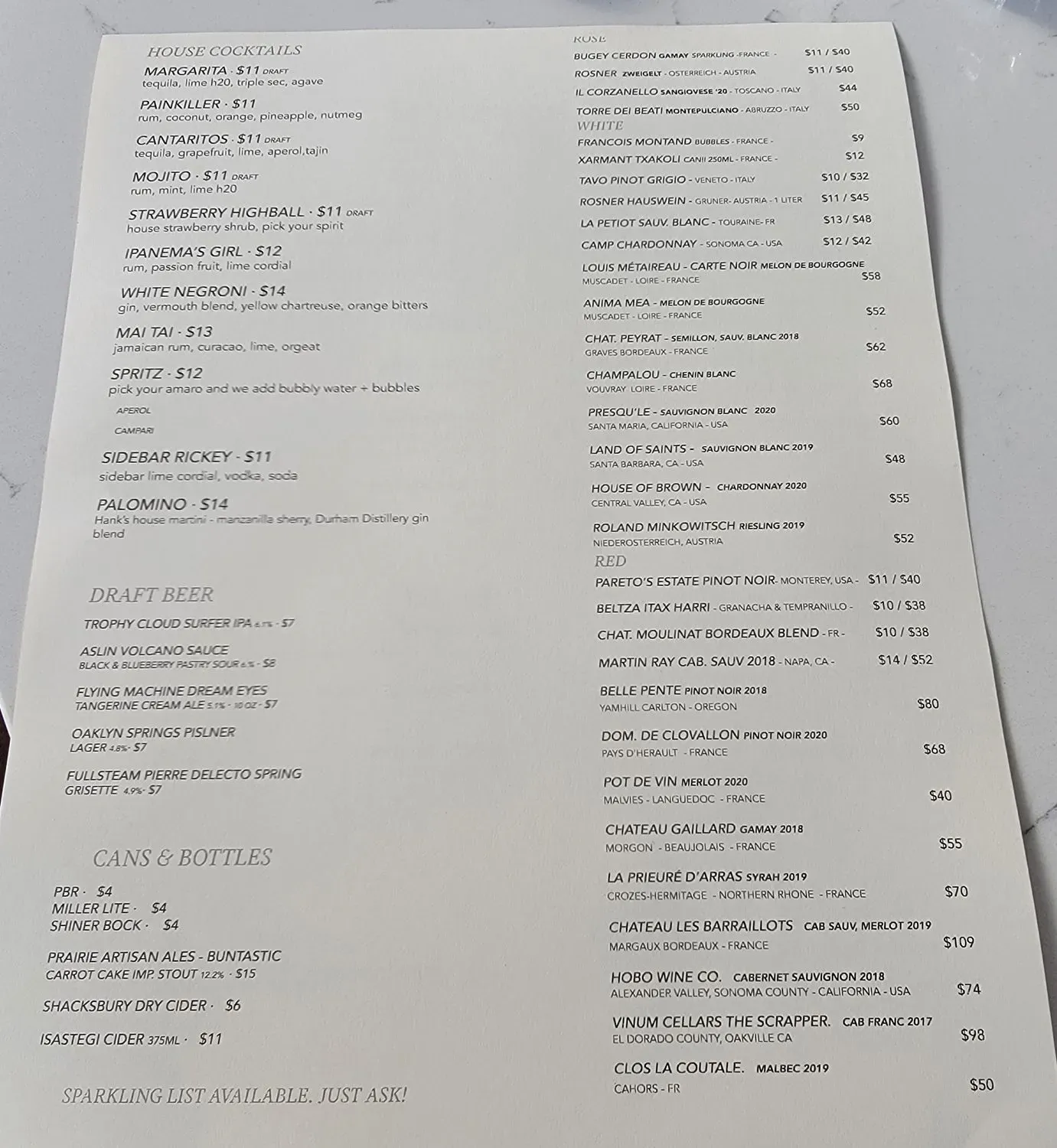 Menu 1