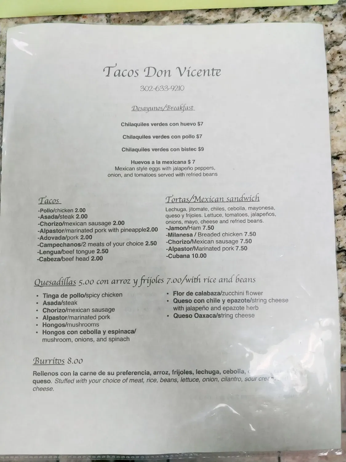 Menu 3