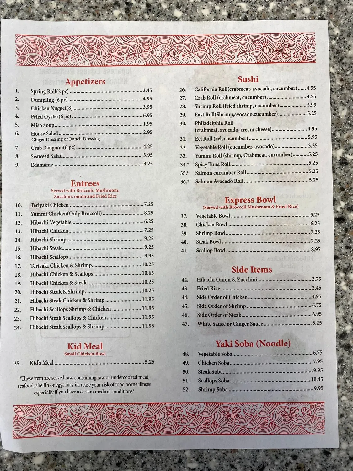 Menu 2