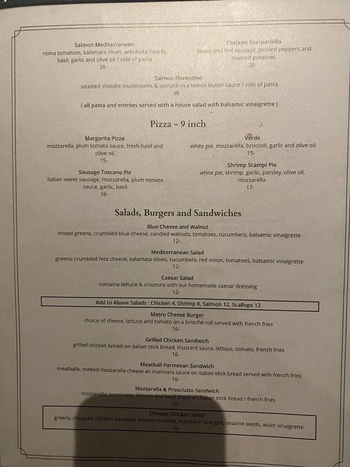 Menu 1