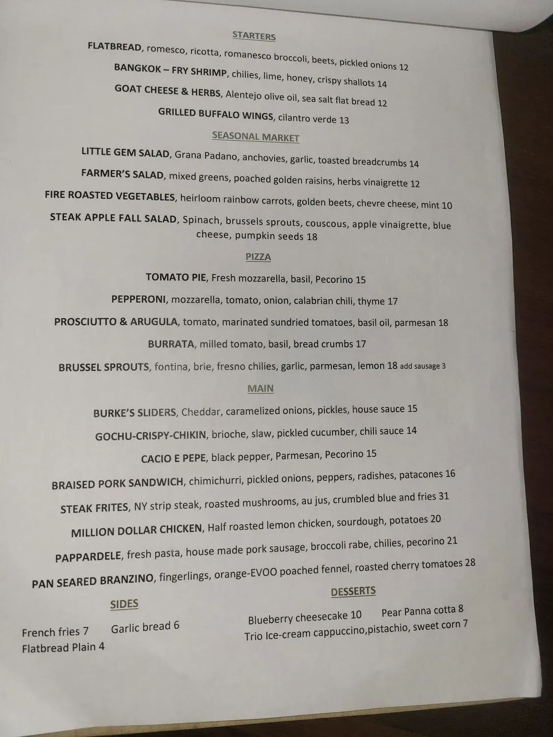 Menu 1