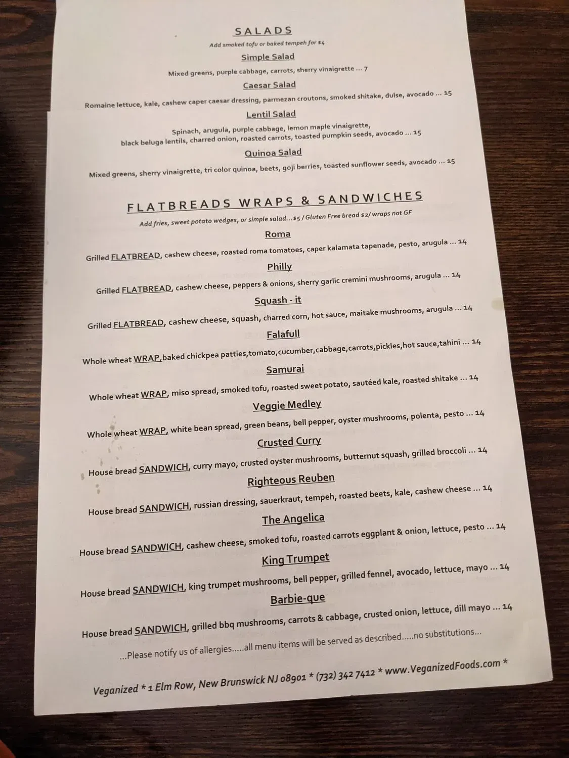 Menu 6