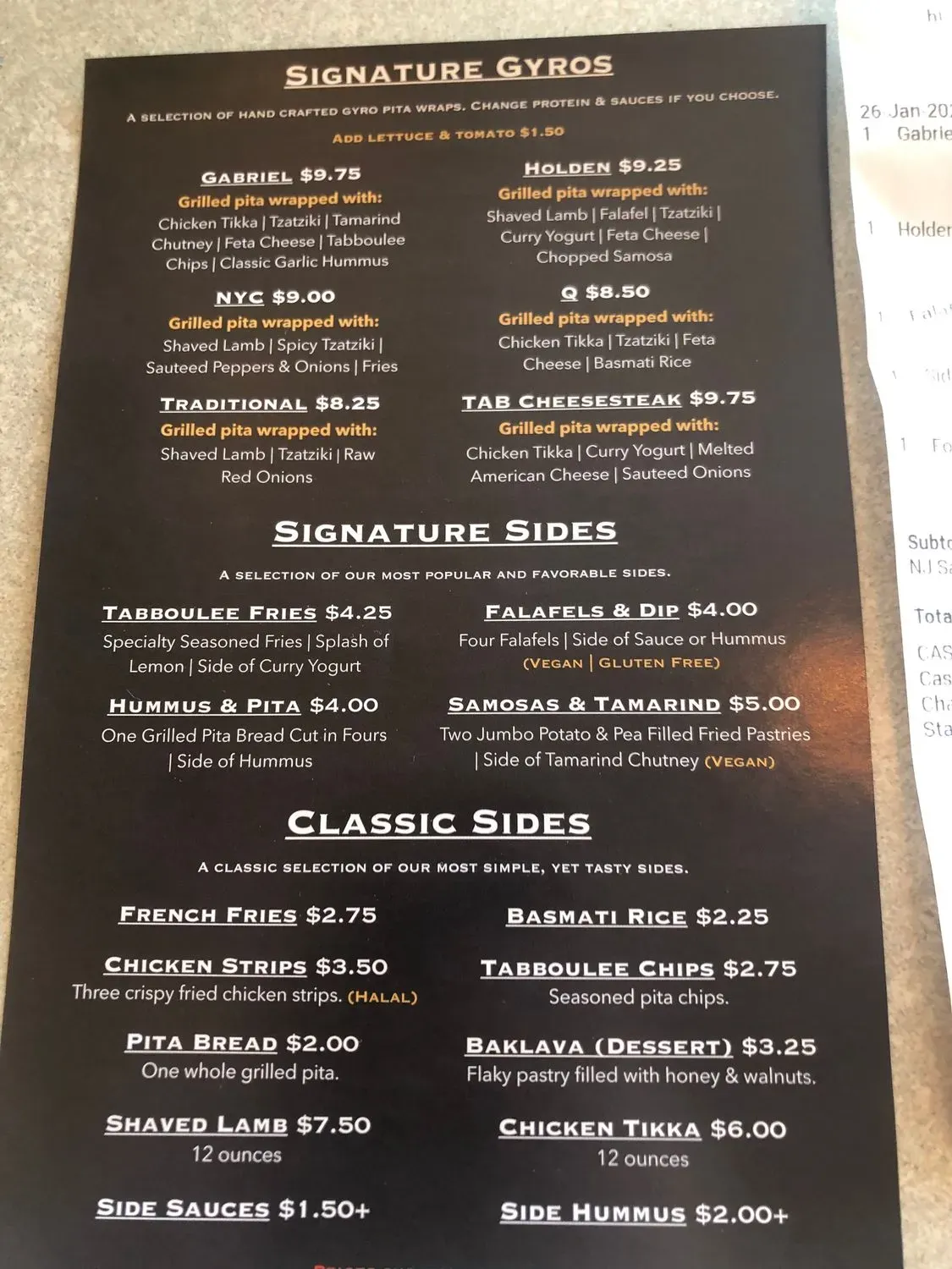 Menu 1