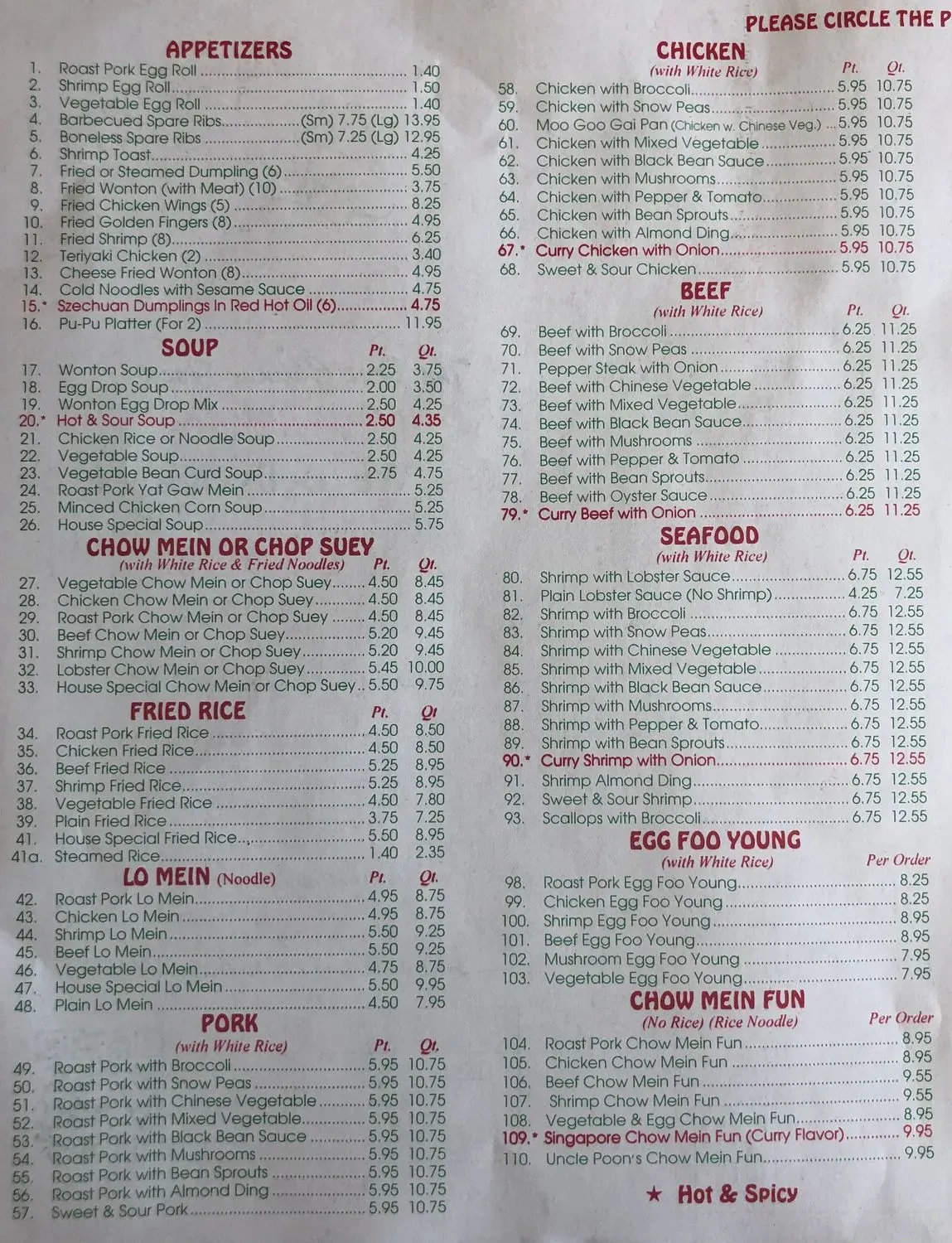 Menu 2