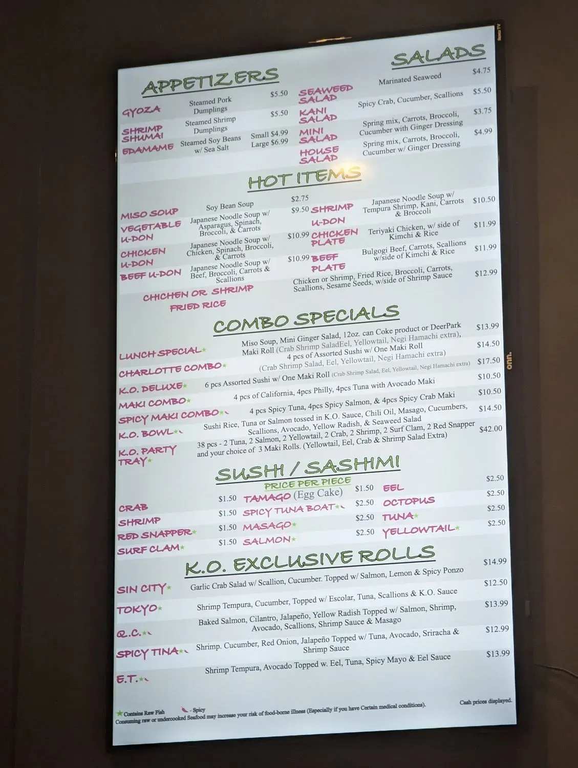 Menu 1