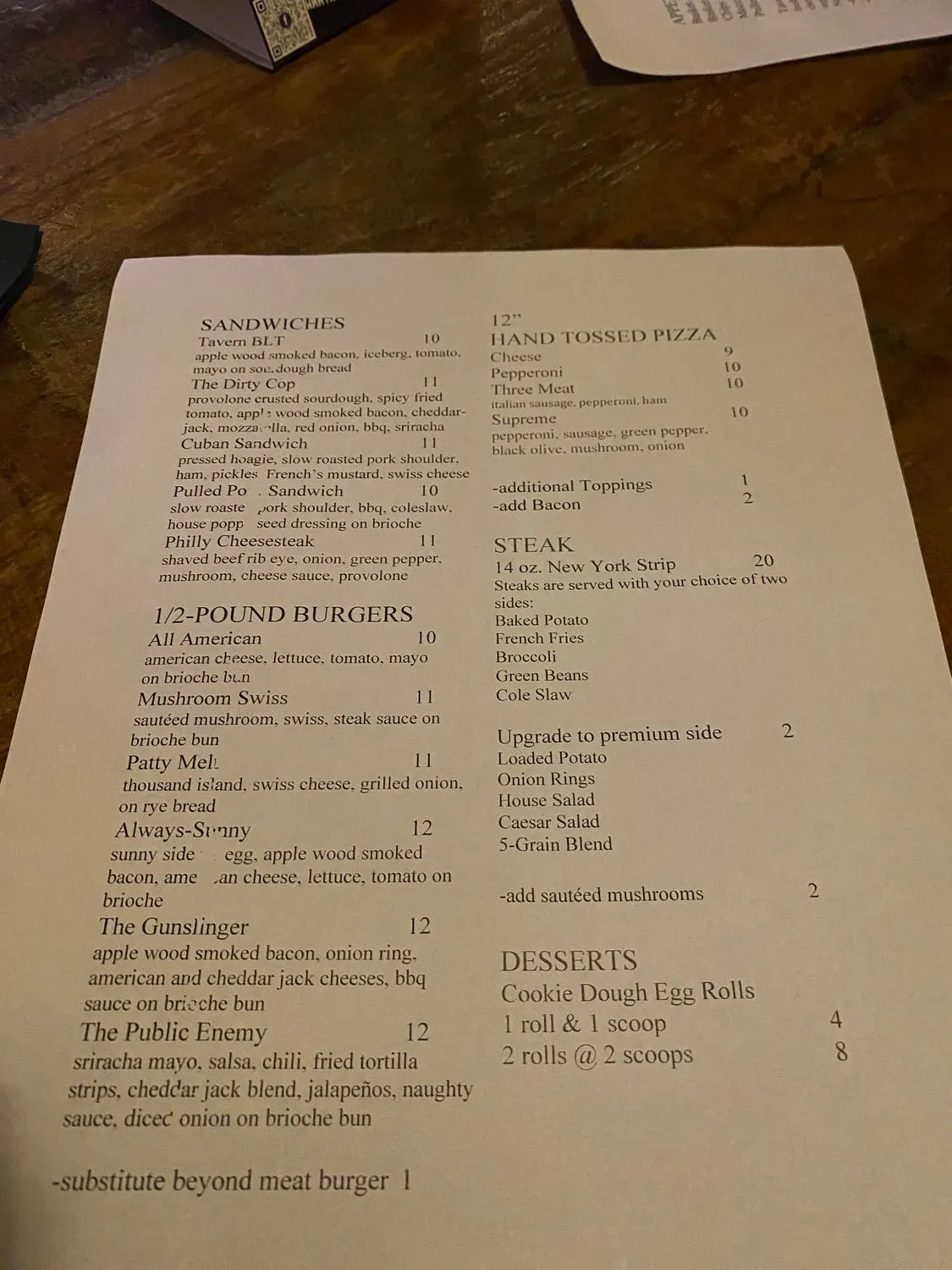 Menu 6