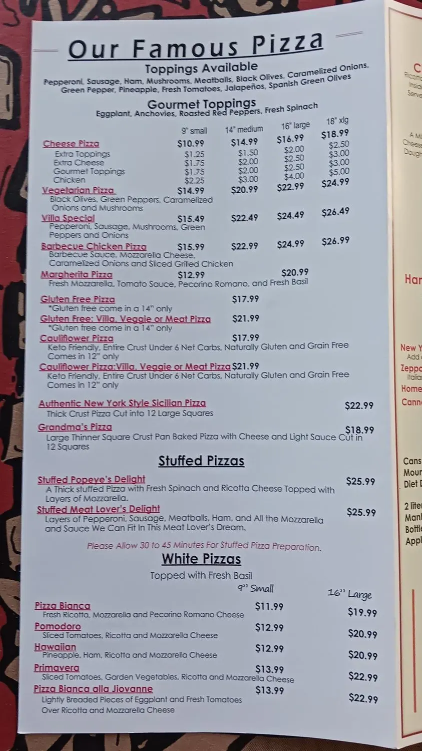 Menu 5