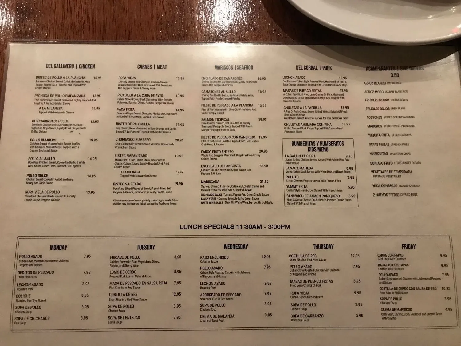 Menu 6