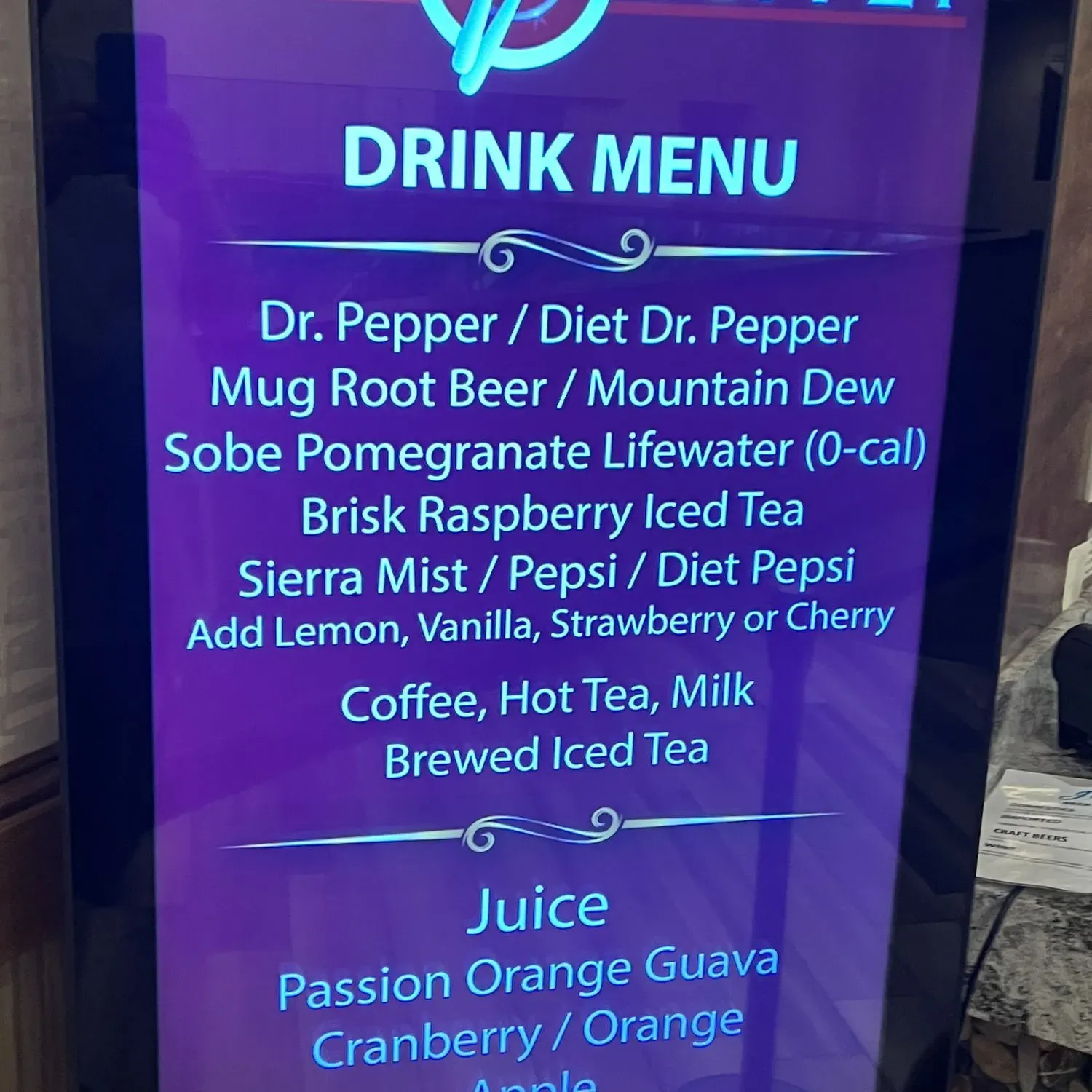 Menu 2