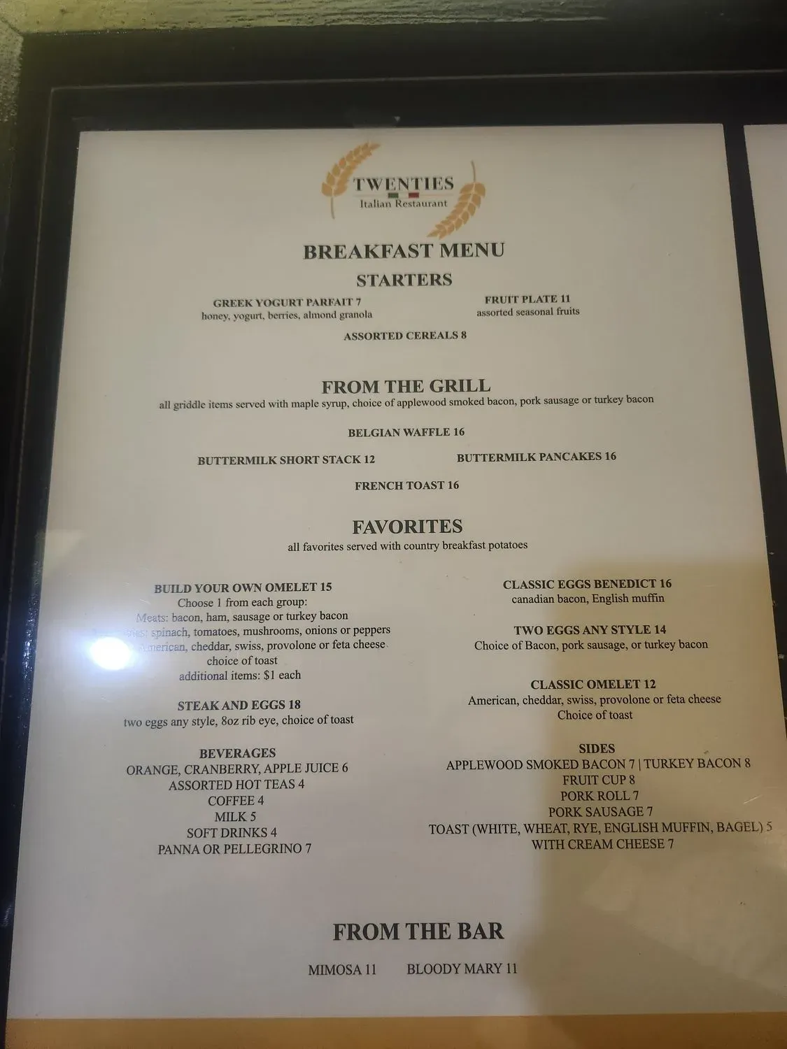 Menu 1