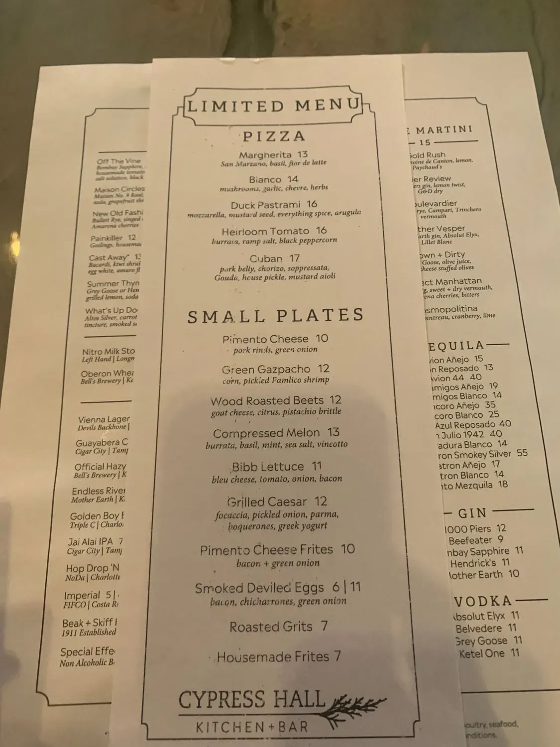 Menu 6