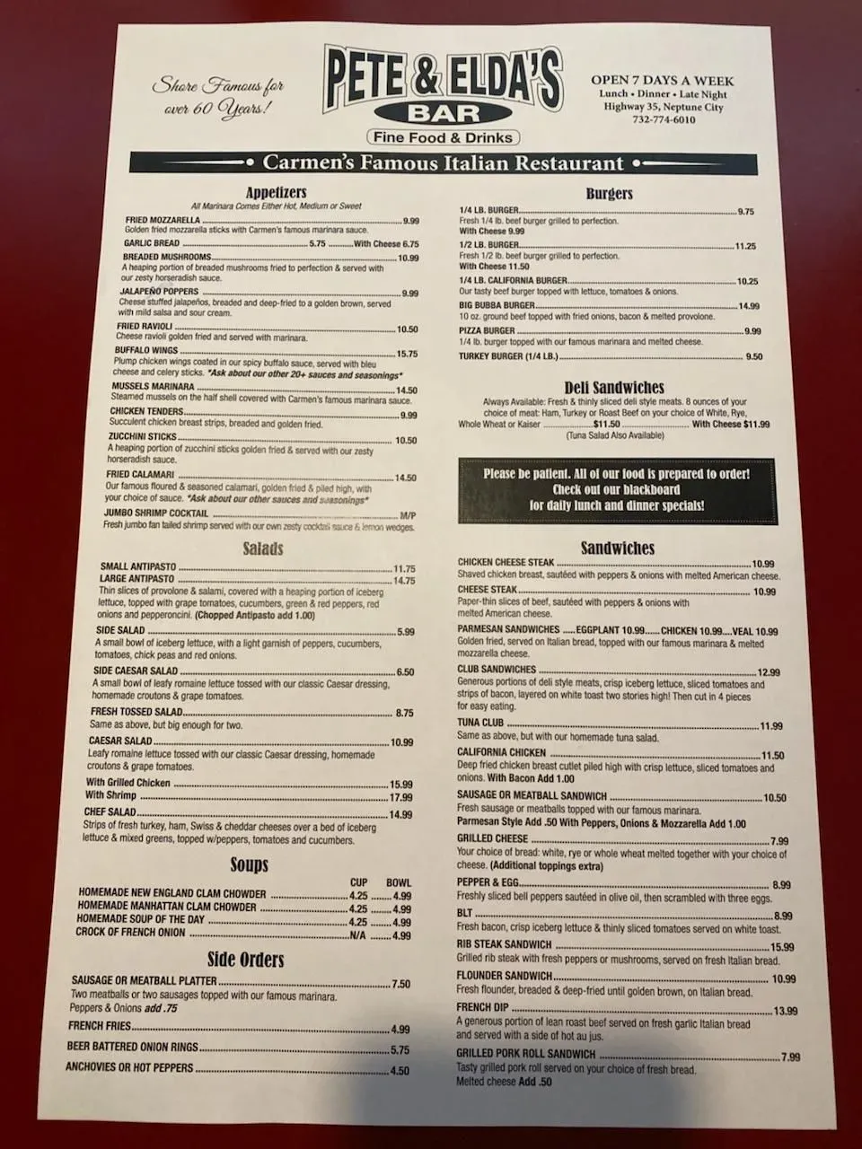 Menu 2