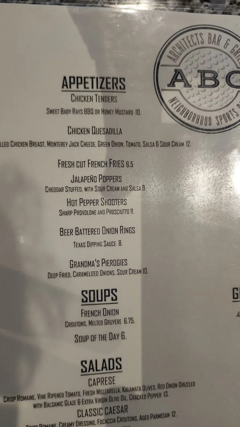 Menu 1