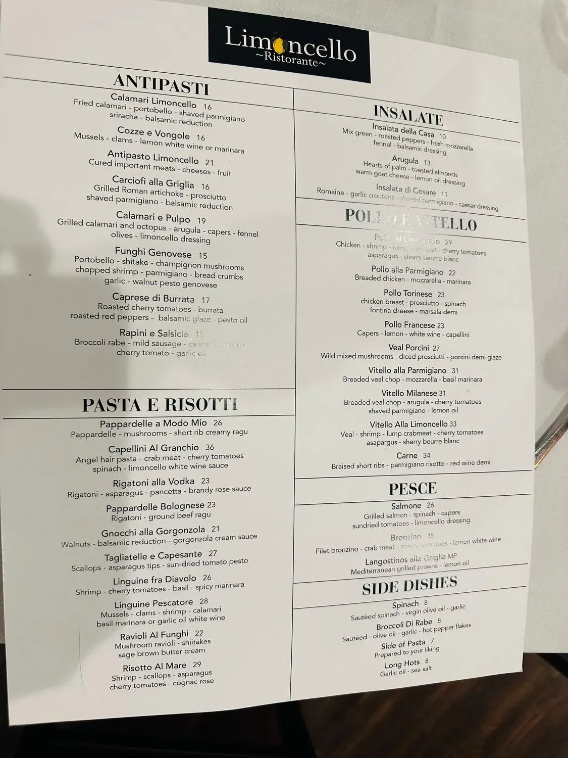 Menu 1