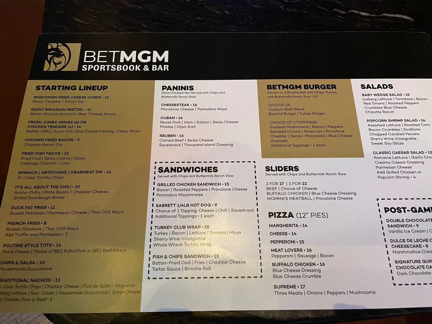 Menu 1