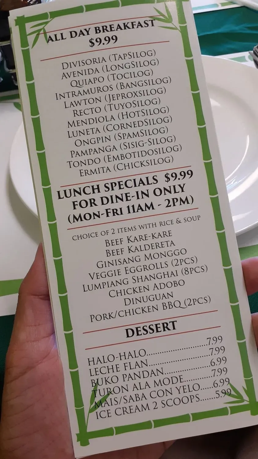 Menu 6