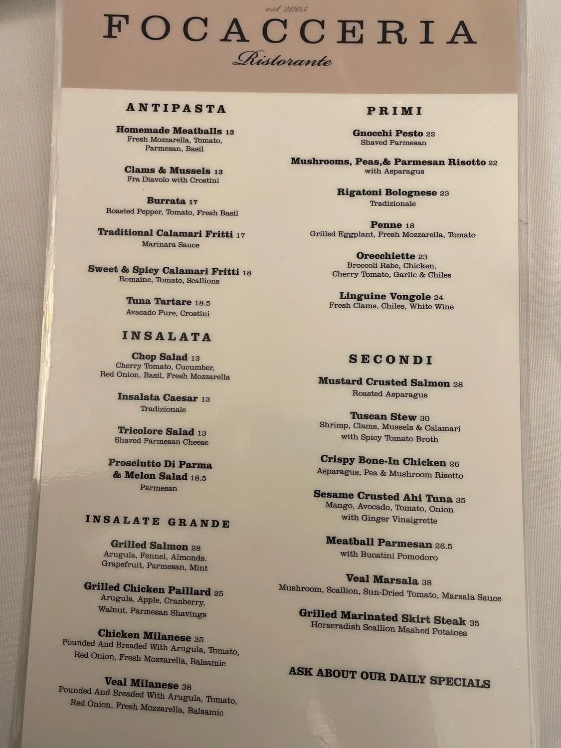 Menu 2